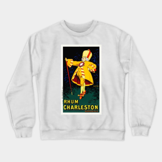 Rhum Charleston Bordeaux Vintage Poster 1925 Crewneck Sweatshirt by vintagetreasure